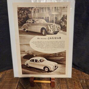 European Jaguar Advertisement / Mercer Champaign - 1958